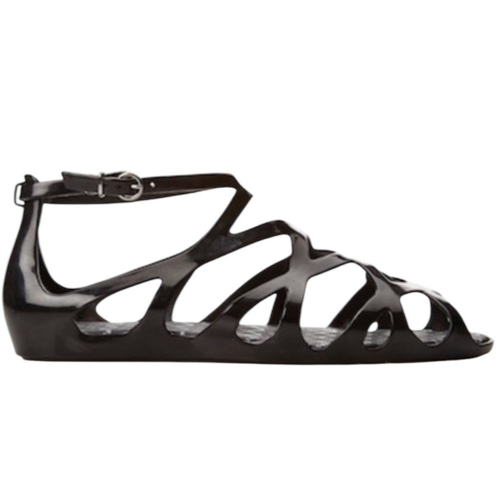 Dreamer By Melissa X Forever 21 Black Jelly Sandals